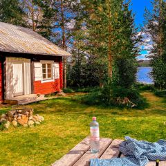 In der Abendsonne beim Haus am See